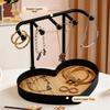 Hanging Holder Jewelry Display Rack With Wooden Base Necklaces Organizer  Earrings Necklaces