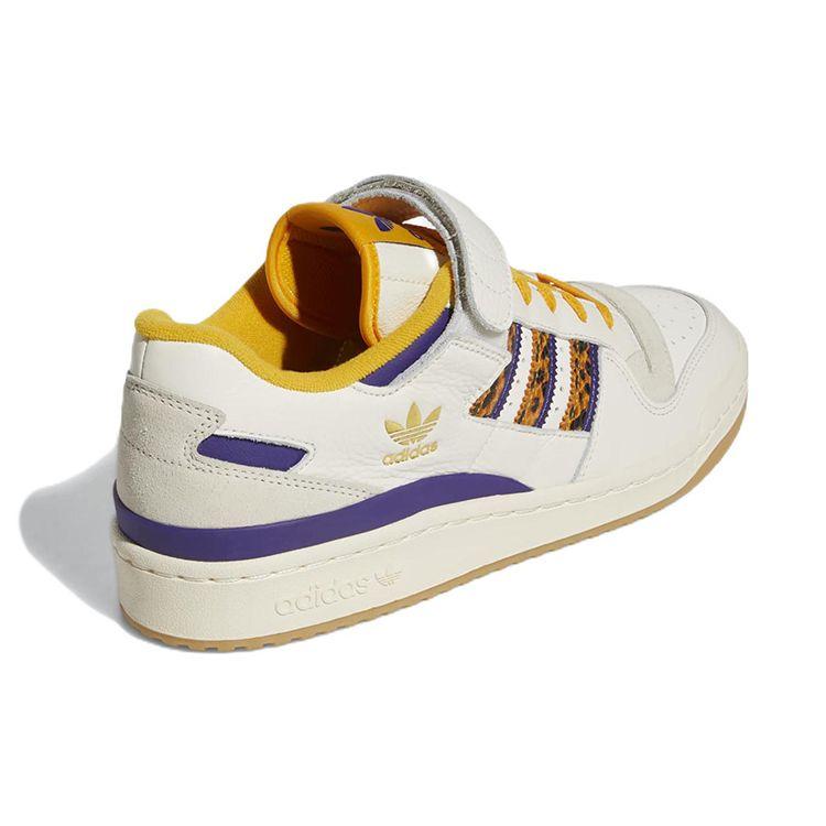 adidas Forum 84 Low Lakers Мужские кроссовки из змеиной кожи Кремовый Off-White Collegiate-Gold GW2007
