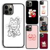 Милый кот-талисман чехол для телефона для iPhone 17 Air 16 15 14 Plus apple 16 11 12 13 Pro Max coque