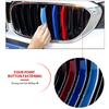3pcs/Set M Power Car Racing Front Grille Trim Strips For X1 X2 X3 X5 E46 E90 E91 E92 E93 F30 E60 E61 F10 G30 G20 F07 F11 F18 Performance