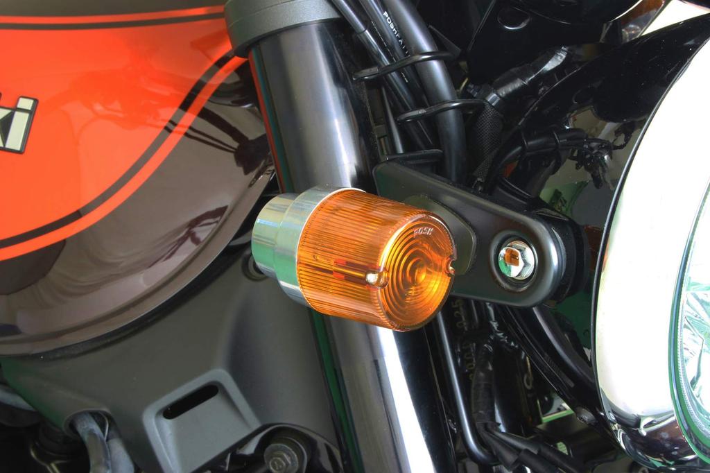 POSH FAITH Motorcycle Turn Signal Superbike Turn Signal Kit for Z650RS with Buffed Body and Orange Part Number Kit, Z900RS/CAFE (2018-2025)