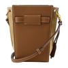 TORY BURCH Lee Radziwill Detachable and Adjustable Shoulder Strap Pebbled Leather with Suede Trim Crossbody Bag Mini Women's Tiger Eye 139016-202