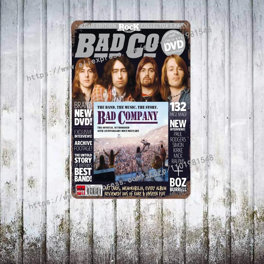 Bad Company Band металлический декор постер винтажная жестяная табличка металлическая табличка декоративная табличка для паба бара мужской пещеры клуба настенное украшение