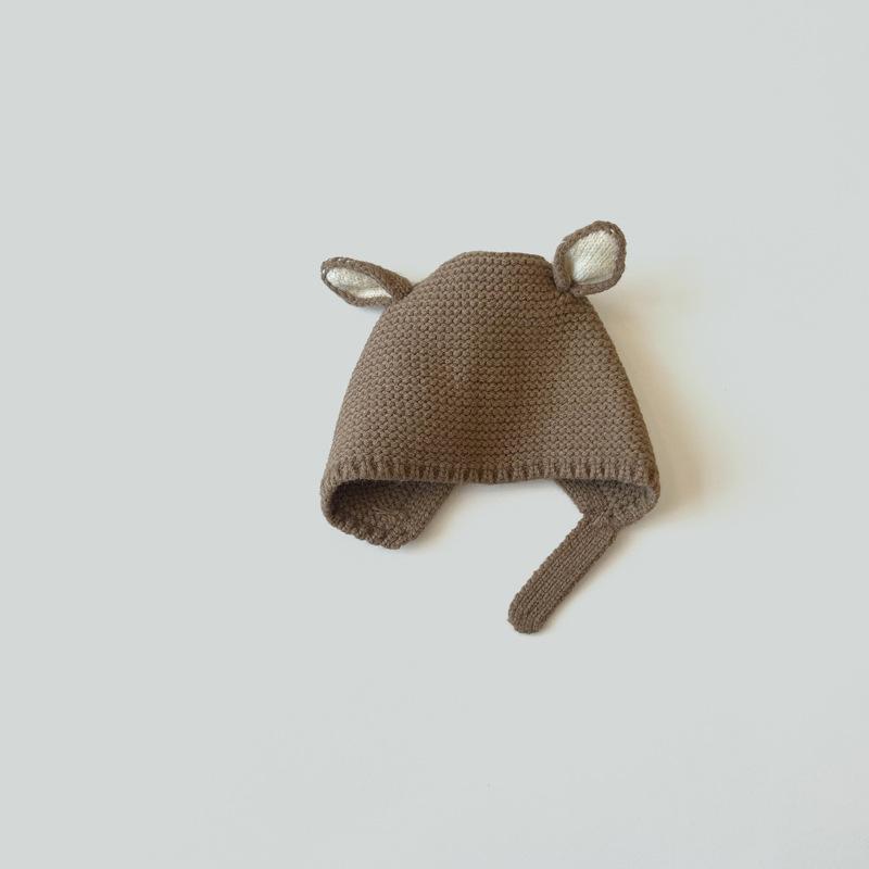 0-2 Years Baby Hat Autumn Winter Ear Rabbit Knitted Kids Hat Baby Girls Baby Boys Cute Wool Hat Baby Accessories Newborn