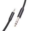 Gold-Plated 3.5mm To 6.35mm Stereo Audio Cable for Power Amplifiers and Mixers