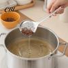 Efficient Ingredient Scooping Spoon Stainless Steel Kitchen Strainer Skimmer, Large Deep Mesh for Noodles Frying Hot Dense Oil Filter Pot, Resistant