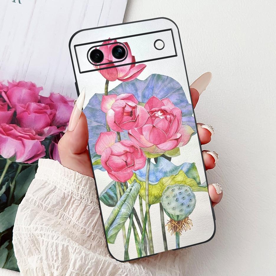 For Google Pixel 8A Case Pixel8 Pro Cute Cat Lion Painted Cover Soft TPU Phone Case For Google Pixel 8 Pro Pixel8A Fundas Bumper