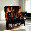 Custom Name Personalized Avatar Print Blanket, Home Decor, Bedroom, Sofa, Camping, Couch, Gifts for Birthday Christmas