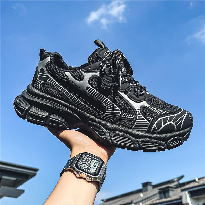 2024 Latest Mesh Breathable Men's Shoes, Youth Morning Running Sports Shoes, Fashionable and Versatile Casual Shoes Sneakers Men