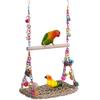 Parrot Toy Fun Exercise Stress Relief Bird Swing Toy Durable Easy-to-attach Parrot Hammock Bird Supply