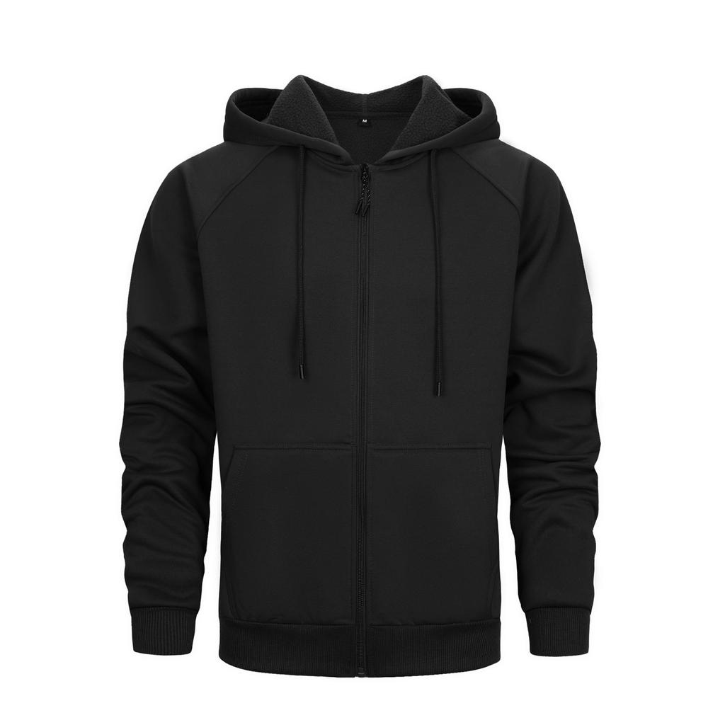 Mens Zip Up Hoodie Fleece Lined Hoodie Jacket Men Full Zip Sweatshirts Outdoor Thermal Athletic Hoodies