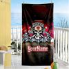 Eintracht Frankfurt Personalized Text Beach Towel Quickdry Soft Microfiber Perfect For Traveling Yoga Camping And Swimming