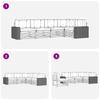 Outdoor Sofa Set 5 pcs Natural and Anthracite