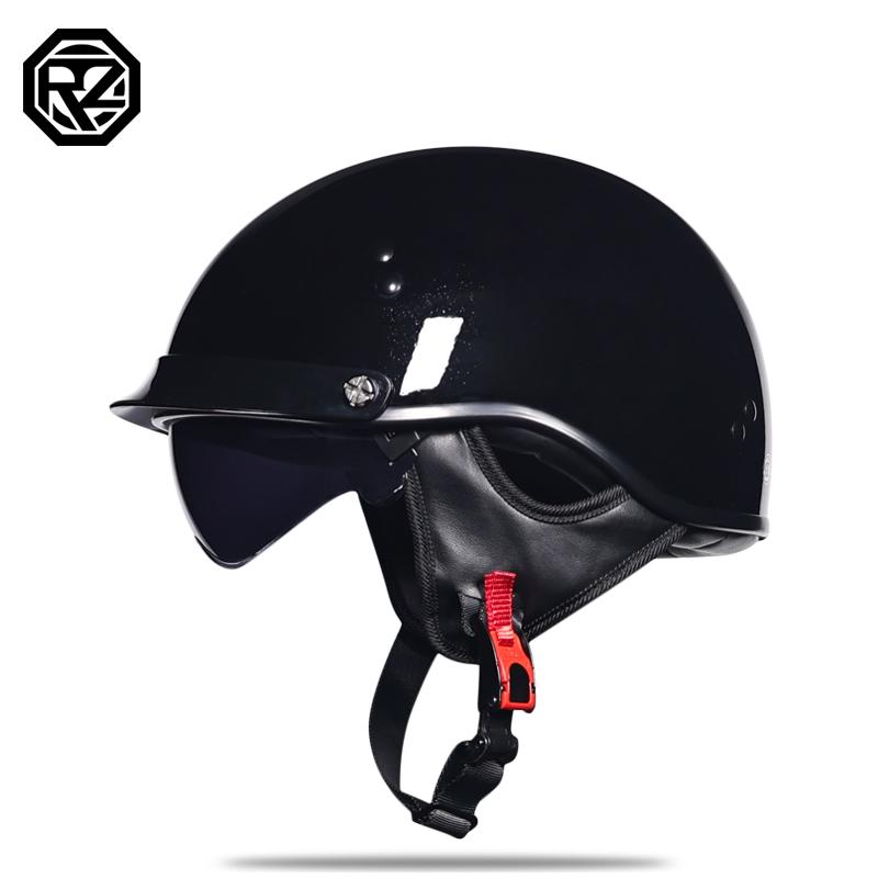 Мотоциклетный шлем ретро немецкий классический мото шлем Casco Moto полушлем DOT сертификация Capacete De Moto с HD козырьками