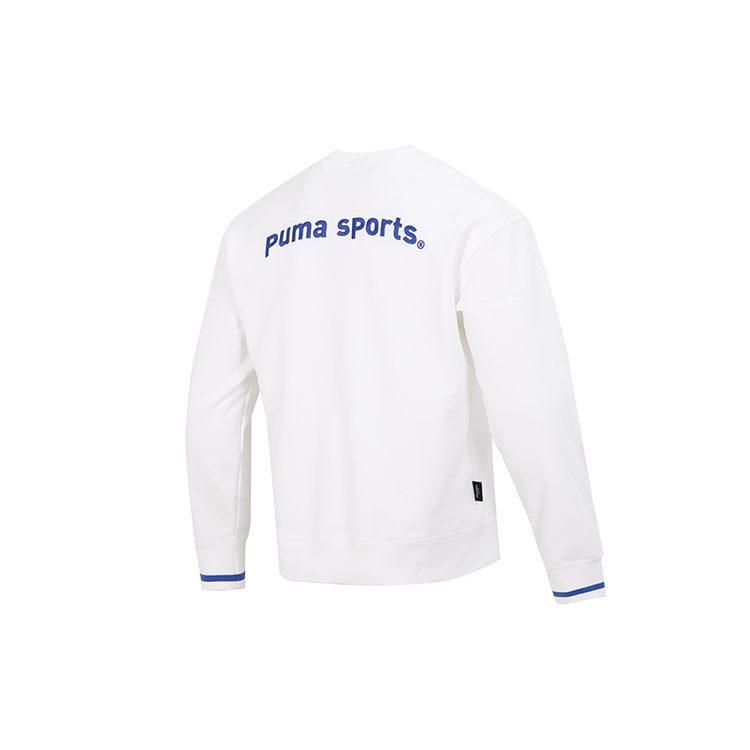 Puma Толстовки Мужские Белые С Круглым Вырезом Умеренные Обычные 620614-02