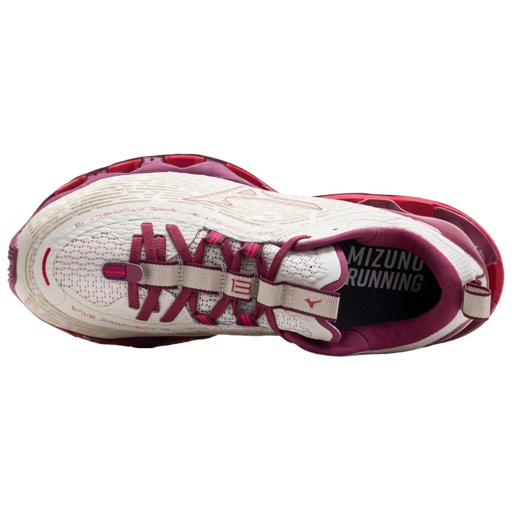 Mizuno Женские кроссовки Wave Prophecy 13 Белый песок Азалия J1GD240072