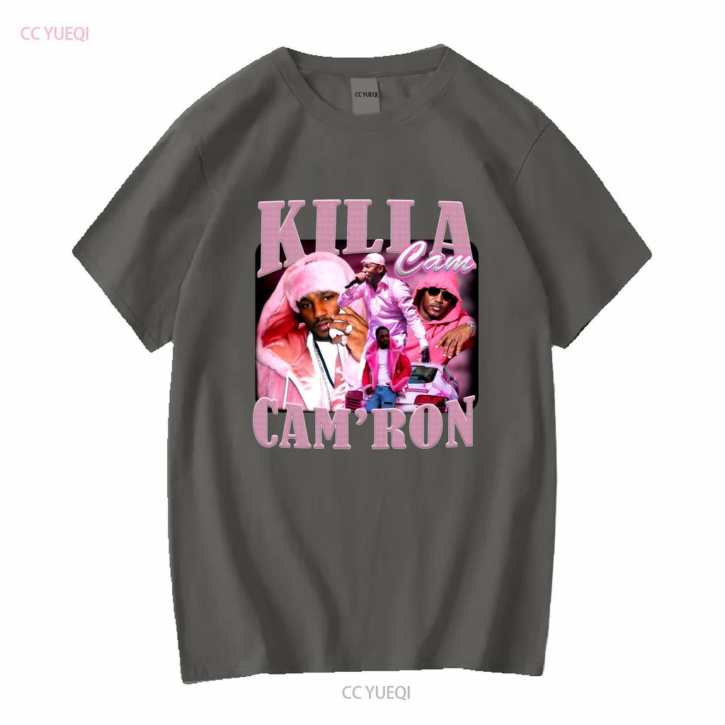 Killa Cam Ron Футболка Винтажная с длинным или коротким рукавом винтажная Стираная с принтом Немного унисекс дизайнерская одежда Мягкая мода