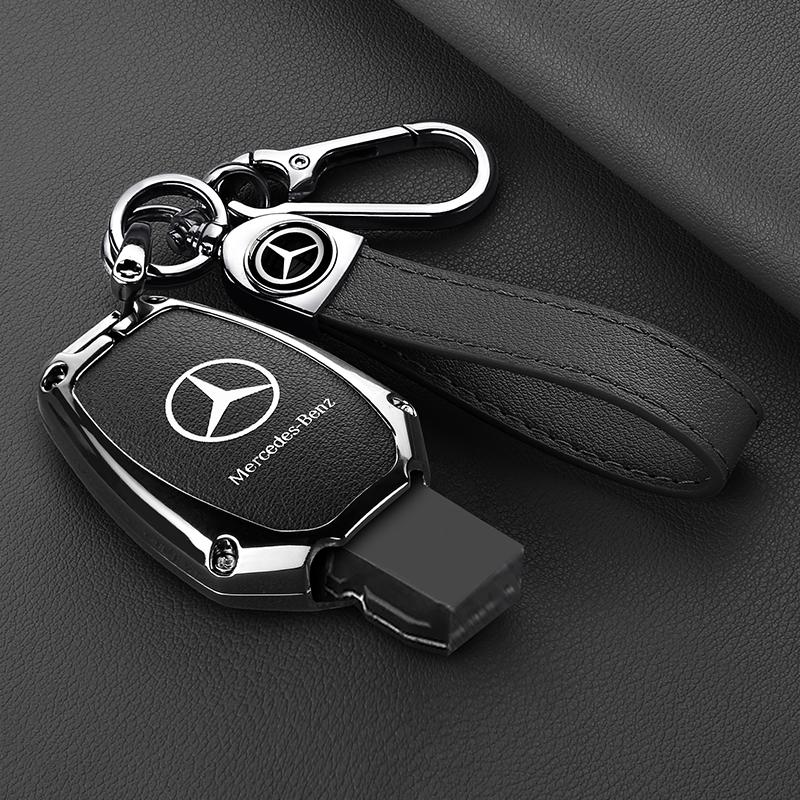 ZJH5 Car Smart Key Case Cover Metal Protect Shell Keychain For Mercedes Benz B C E S Class W204 W212 X204 W222 W246 W447 GLK GLA CLA