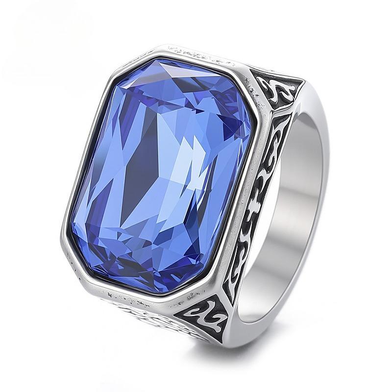 Креативное Мужское Кольцо с Камнем Личности Viking Street Ring Модное Украшение 2026