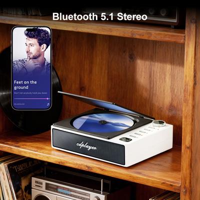 Bluetooth 5.1 CD-проигрыватели CD/CD-R/CD-RW/MP3/WMA Проигрыватель Портативный Автомобильный Усилитель Универсальный Классический 3,5 мм AUX/USB/Оптический Поддержка