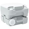 Portable Camping Toilet Grey and White 41.5 x 36.5 x 30 cm Polyethylene