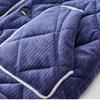 Fenteng Thick Warm Three Layer Cotton Thick Plush Collar Cartoon Boys' Home Clothes Set Children's Long Sleeve Pajamas