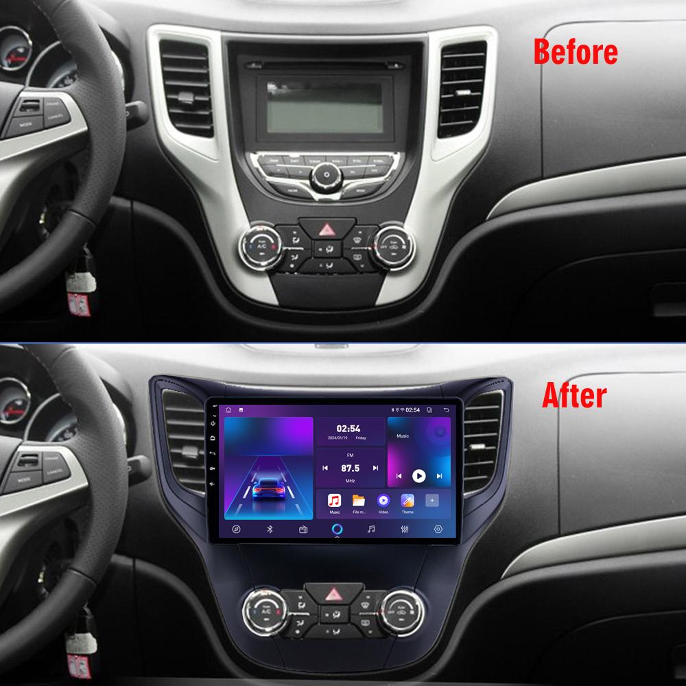 Автомобильная магнитола Android Car-Play для Changan CS35 2013 - 2017 Мультимедийный проигрыватель Головное устройство Стерео Навигация GPS BT WIFI, 2+64 ГБ