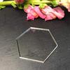 YongPan Acrylic Blanks Hexagon Clear Tag, Acrylic Coaster Hexagon Place Card Names Wedding Signs for Wedding, DIY Crafts Making and Home Decoration