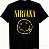 Новая мужская футболка Nirvana 100% хлопок, хип-хоп стиль, мужская и женская, оверсайз, Y2K, повседневная, свободная, для улицы