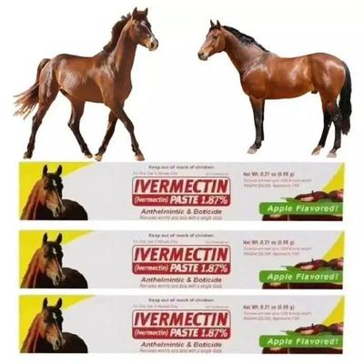 1/3/6 шт. Паста Дегельминтик для лошадей, Яблочный вкус, Безопасный и эффективный дегельминтик GZW