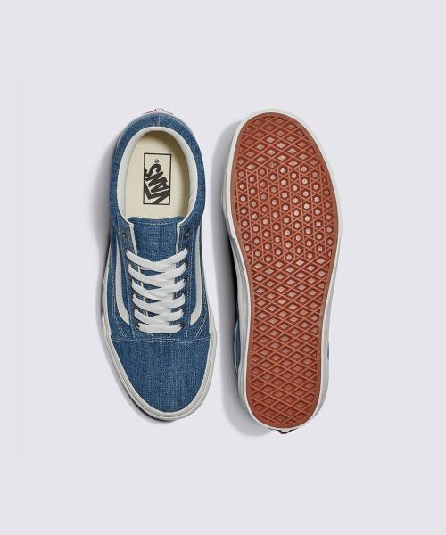 [Vans] Old Skool - Threaded Denim Blue:White VN000CR5Y6Z1