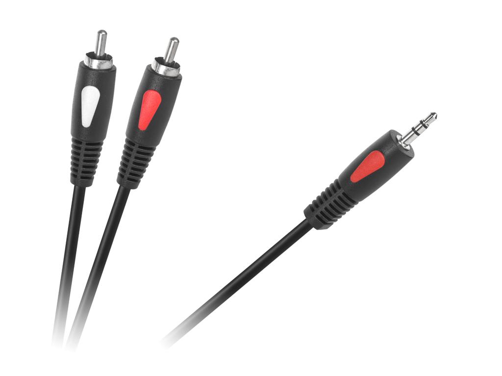 Cable audio cable minijack cinch 10m Jack 3.5mm-2RCA Cabletech Eco-Line