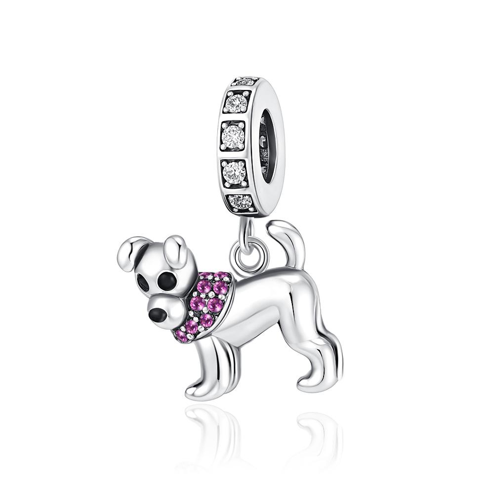 Продажа Медный Шарм Fit Оригинальный Браслет Аксессуары Женские Украшения Серия Животных Собака Подвеска