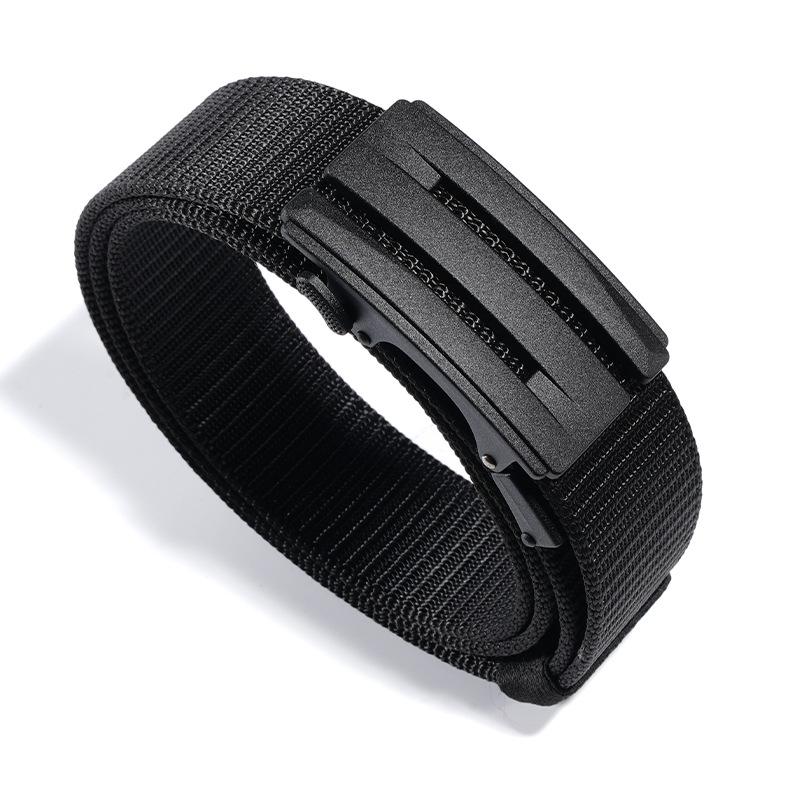 Ремень для отдыха на природе, новый мужской нейлоновый ремень, регулируемый, простой, с автоматической пряжкой