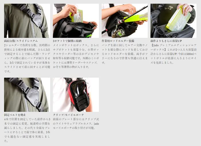 Сумка Jado DRAGON OKAPPARI BAG2 02 Матовая 340 x 230 x 250мм JA-DO Ja-Do Черный,