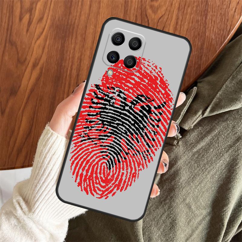 Чехол с флагом Албании для Samsung Galaxy M12 M32 M52 M35 M55 M15 M11 M13 M14 M06 M16 M36 M56 M31 M53 M34 M54