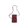 Bottega Veneta Минималистичная сумка-подушка на молнии, однотонная, плетение Intreccio, из натуральной кожи ягненка, мини-сумка через плечо, женские сумки, Бордовый 666688VMAY16208