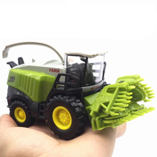 Мини-модель сельскохозяйственного комбайна 1/43 Детская игрушка из сплава Машинка Подарок на день рождения