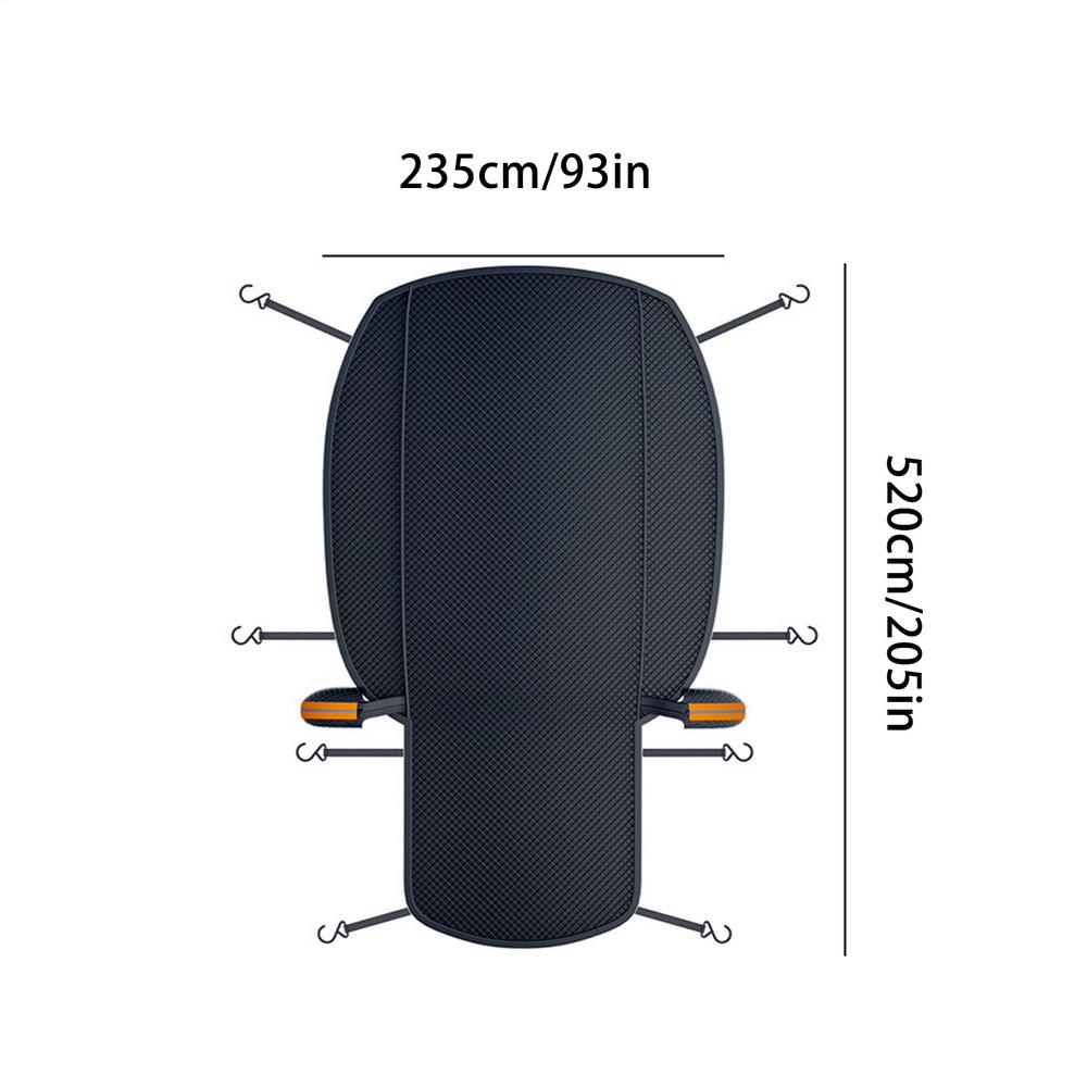 Защита лобового стекла от снега Защита лобового стекла от снега Утолщенная ткань Оксфорд Защита от снега Защита от замерзания Чехол для автомобиля со светоотражающей полосой