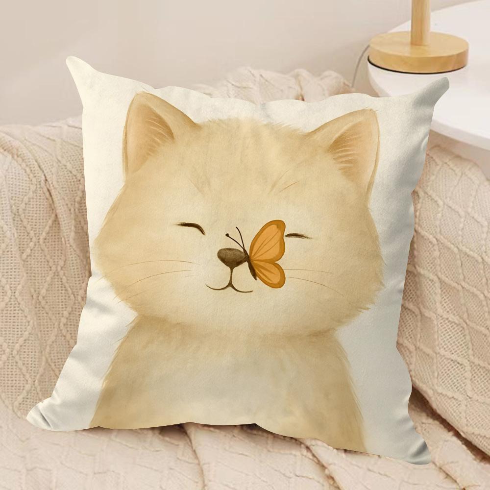 Vintage Flowers and Animals Cushion Cover Soft Plush Throw Pillow Cover DoubleSided Printed Cushion Case Sofa Home Decor