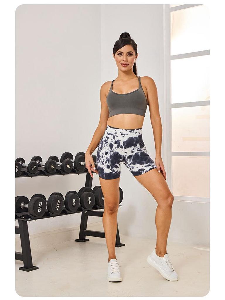 2023 DARCSPORT Женские бесшовные трикотажные фитнес-шорты с головой волка