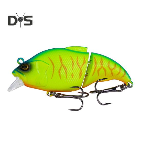 7,5 см/12 г многосоставная рыболовная приманка VIB с крючками, реалистичная двухсекционная жесткая искусственная приманка для пресноводной и соленой рыбалки