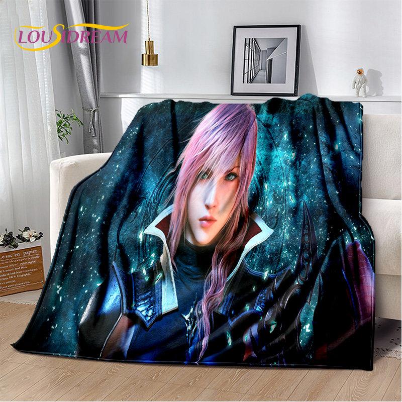 Мягкое плюшевое одеяло серии Final Fantasy Games Gamer, фланелевое одеяло, одеяло для гостиной, спальни, кровати, дивана, чехол для пикника