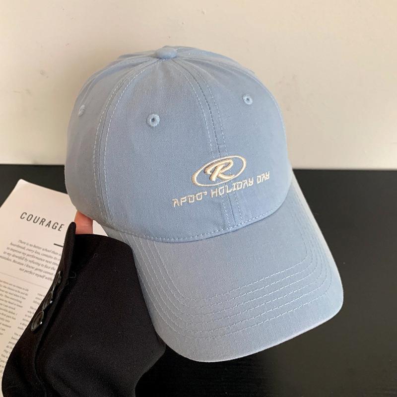 Spring And Summer Letter Embroidery Baseball Cap Female Face Peaked Cap Versatile High Quality Fashion Hat