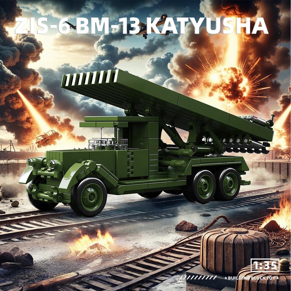 Модель BM-13 Катюша Детали Модели Классические Строительные Блоки Игрушки Коллекция Модель Строительные Кирпичики Игрушки Набор Строительных Блоков"