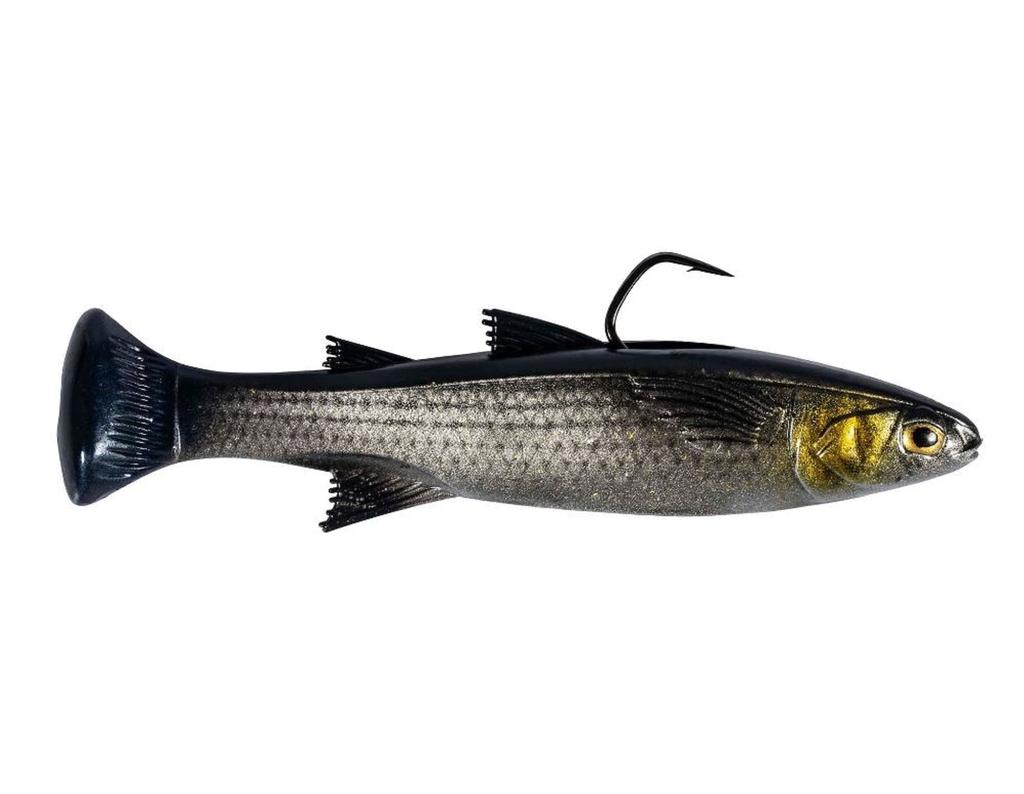 Zman Мягкая приманка Mulletron LT Swimbait 4,5 дюйма Silver Mullet (6360)