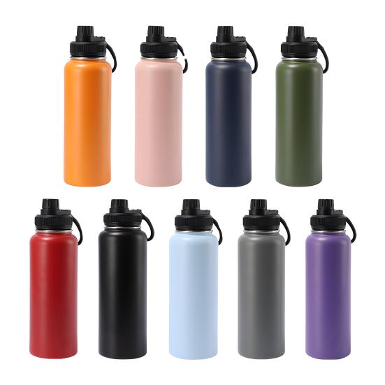Stainless Steel Vacuum Cup 40oz Insulated Water Bottle Leak Proof Wide Mouth Thermal Flask Keep Cold Hot Beverage Tea Coffee Cup for Outdoor