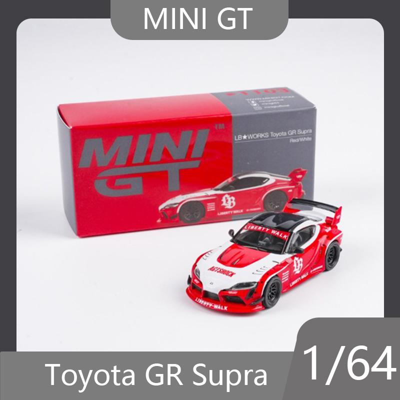 MINI GT 1:64 # 1103 Toyota GR Supra alloy die-casting car model as a desktop decoration gift for collectors