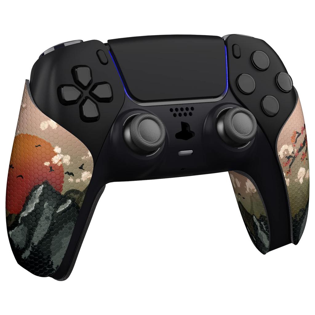 eXtremeRate PlayVital Grip for PS5 Professional Textured Soft Rubber Pad Handle Grip Sticker for PS5 Controller and Non-Slip Sweat-Absorbent