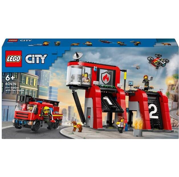 LEGO City 60414 Пожарная станция с пожарной машиной
